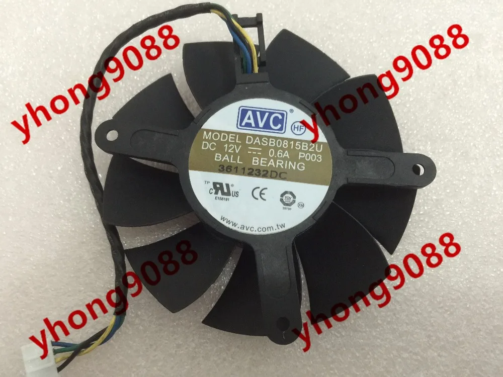 Вентилятор охлаждения сервера AVC DASB0815B2U P003 DC 12 В 0.6A 80x80x15 мм|round fan|server fan80x80x15mm fan |