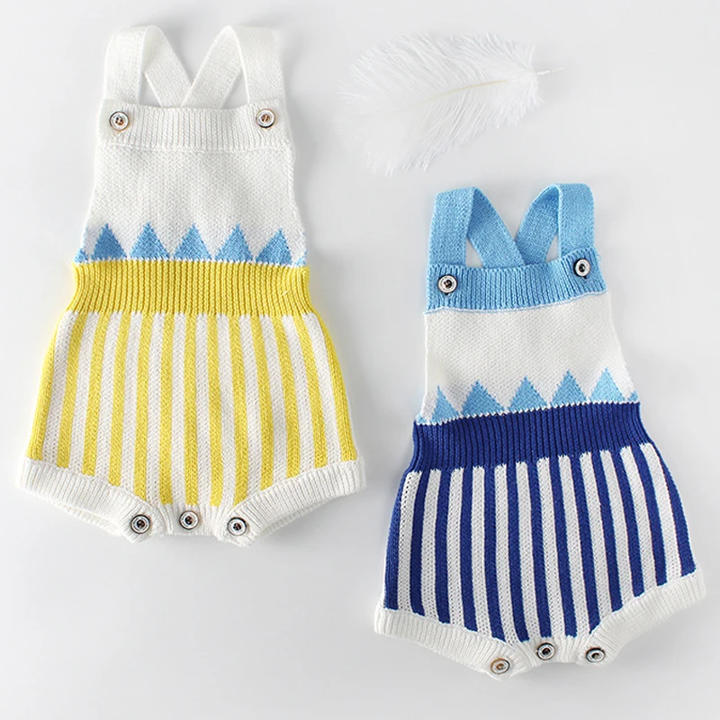 New Princess Baby Rompers with Tassels Knitted Toddler Jumpsuit Sleeveless Solid Infant Overall for Girl Clothes 1PS | Мать и ребенок