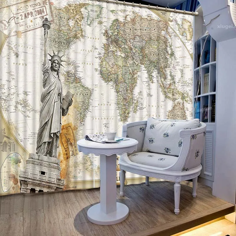 High Quality 3D Printing Curtains variety of Lifelike HD Scenery Bedroom Living Room Sunshade Window Curtain CL-083 | Дом и сад