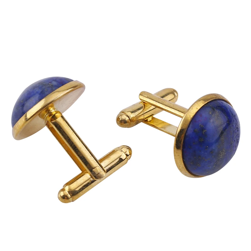 2 шт. мужские металлические запонки с лазуритом|stone cufflinks|mens shirt cufflinkscufflinks men |