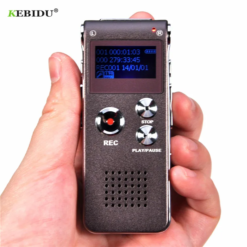 Цифровой диктофон kebidumei 8 ГБ USB для бизнеса с MP3 плеером встроенным