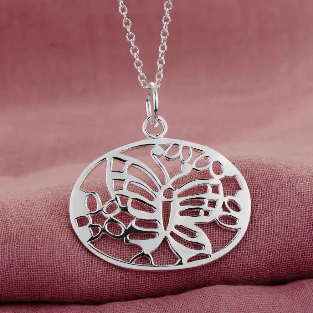 Оптовая продажа подвеска женская бижутерия ожерелье с рисунком бабочки AN340|fashion