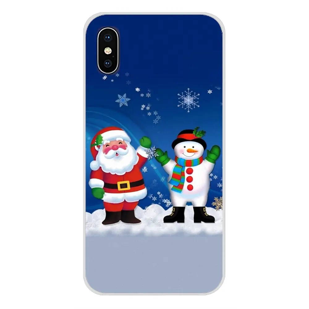 Мультяшный Рождественский Санта Клаус для LG G3 G4 Mini G5 G6 G7 Q6 Q7 Q8 Q9 V10 V20 V30 X Power 2 3 K10 K4 K8