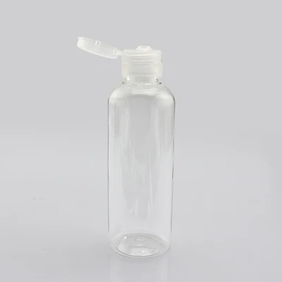 Clear Clear 10 шт./лот) 100 мл пластиковые бутылки для шампуня с откидной крышкой, многоразовая упаковка для шампуня для путешествий ПЭТ-бутылки - Цвет: Clear Clear