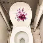 ZTTZDY 21,1*19,7 см ручная роспись Акварельная Роза Наклейка на стену для спальни персональные наклейки для туалета Декор T2-0041