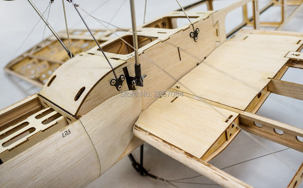Радиоуправляемые модели самолетов лазерный масштаб 1200 мм Fokker E. III Eindecker WW1 Fighter Balsa деревянный строительный комплект деревянная модель деревянный самолет