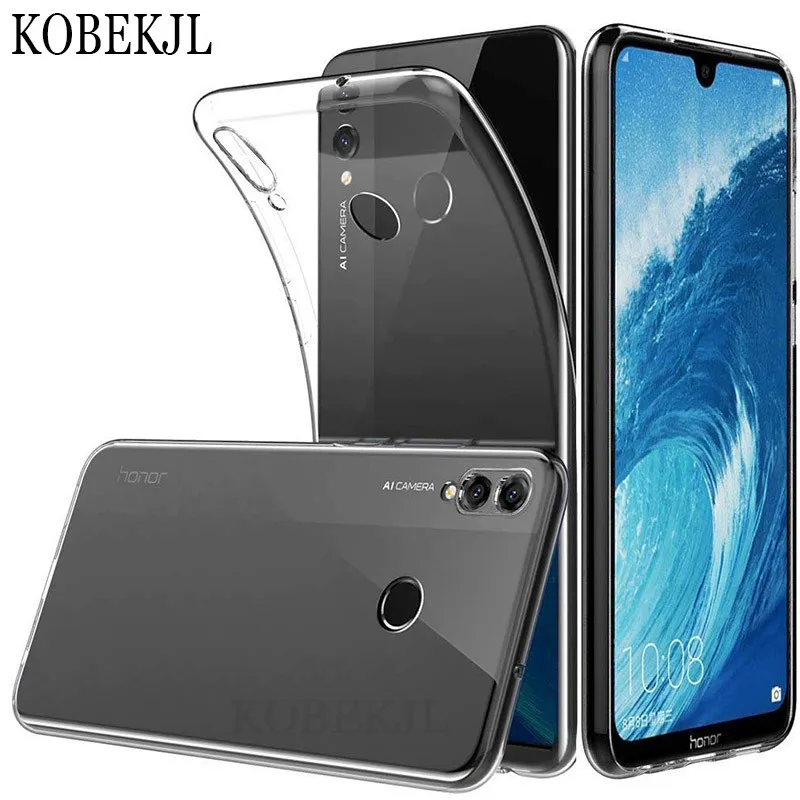 Чехол для Honor 8X чехол Max из мягкого силикона прозрачный ТПУ телефона Huawei 8 X 8XMax 7
