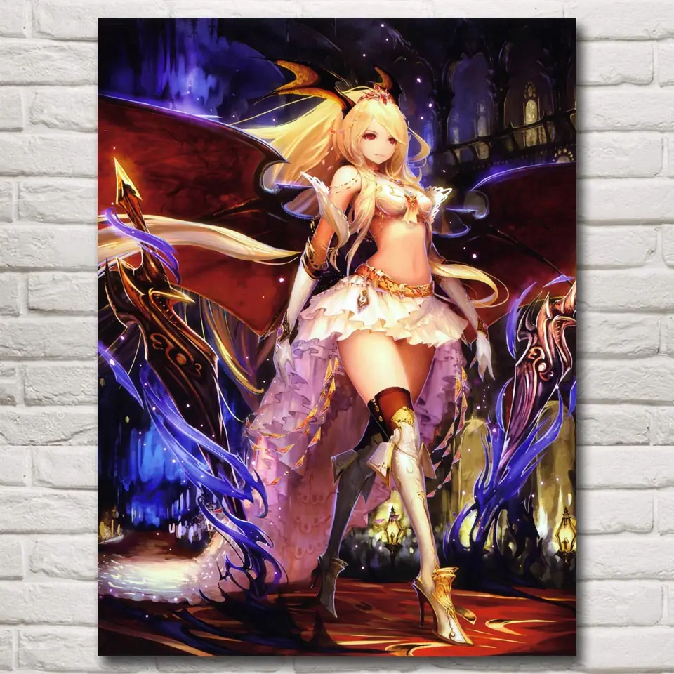 Меч Королева вампиров Shingeki No Bahamut игра плакаты и принты картины настенные