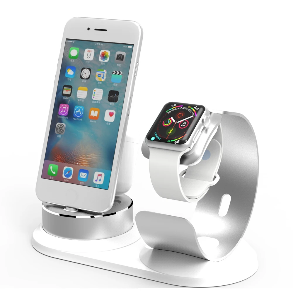 Подставка для зарядной станции airpods и подставка мобильного телефона iphone зарядное