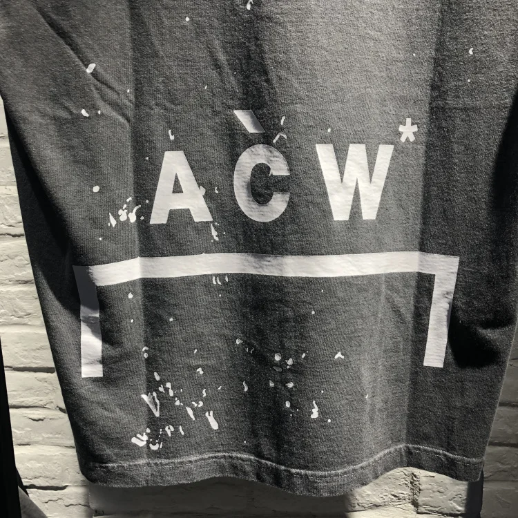Лучшее качество A COLD WALL ACW футболки для мужчин и женщин хлопковые свободные