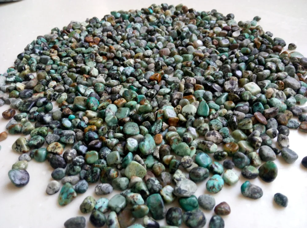 

100g Natural Turquoise 7-12mm Tumbled Chips Stone Healing Reiki