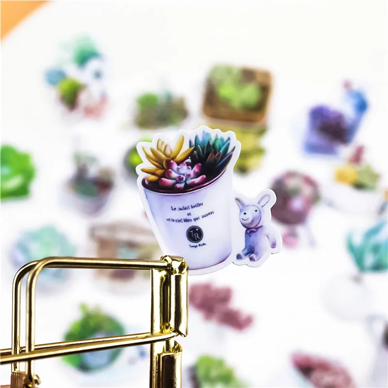 26 шт. креативные kawaii самодельные свежие и мясистые растения красивые наклейки/декоративные наклейки/DIY craft фотоальбомы