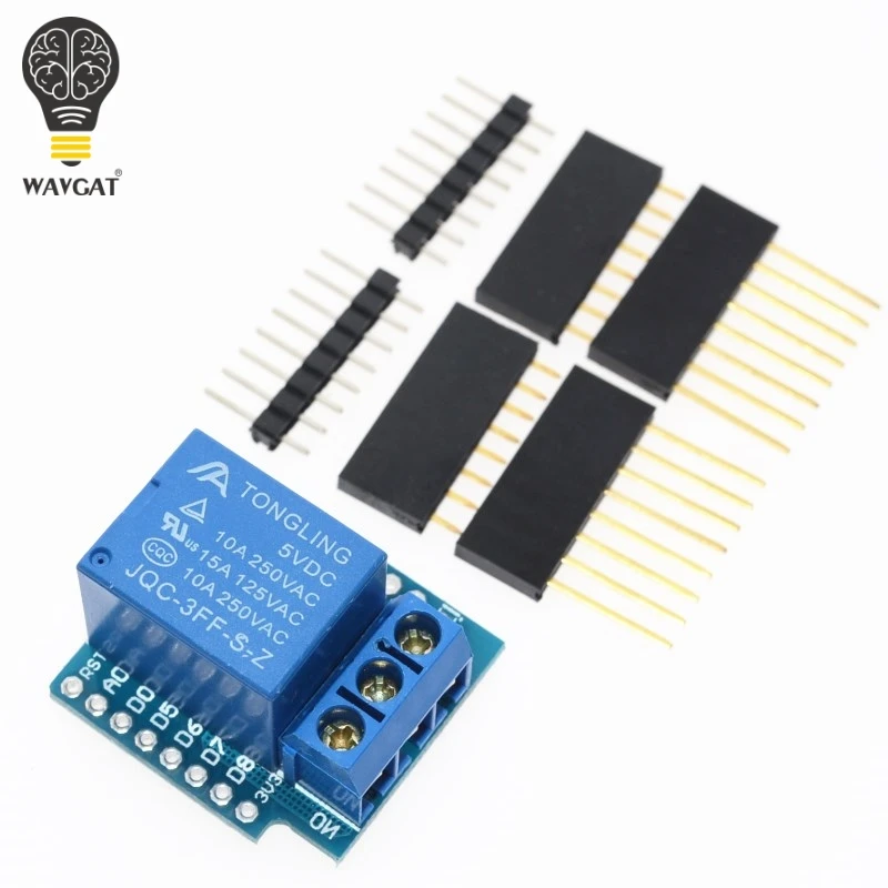 Релейный модуль для D1 MINI 5V высокоуровневый триггер Один 1 канальный релейный