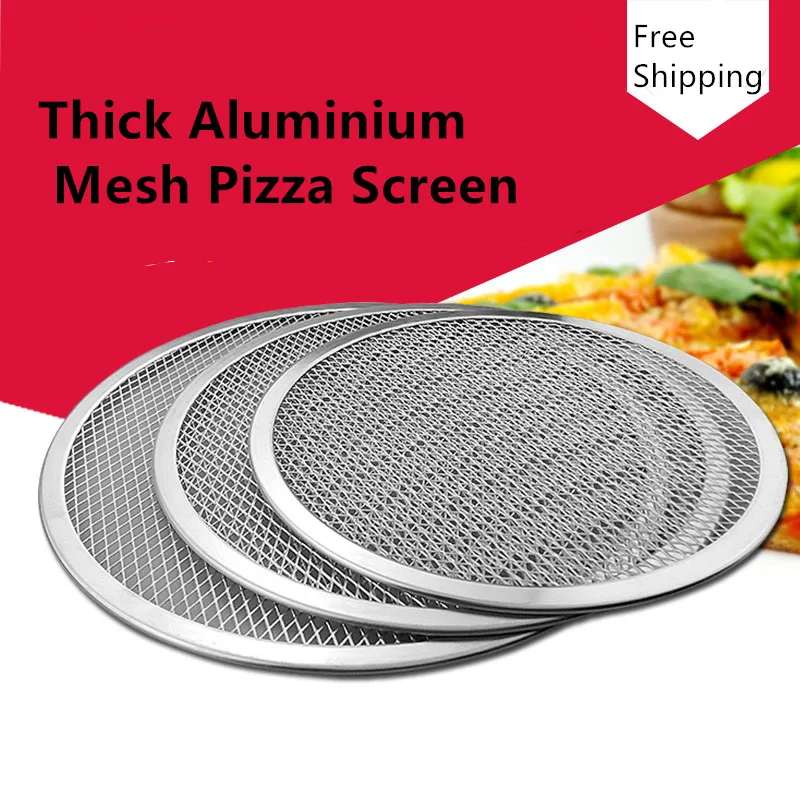 Высокое качество 12 &quotТолстая алюминиевая сетка для пиццы экран Лоток Для