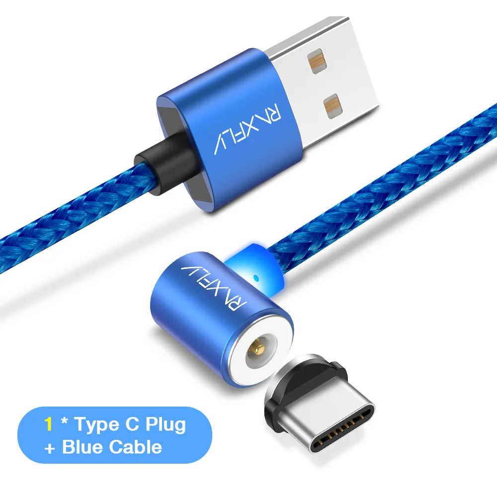 One Cable One Plug RAXFLY магнитный кабель Магнитный зарядный кабель магнитная зарядка USB для Huawei P20 P10 магнит зарядный кабель для iPhone X кабеля Micro USB типа C шнур для Xiaomi - Цвет: One Cable One Plug