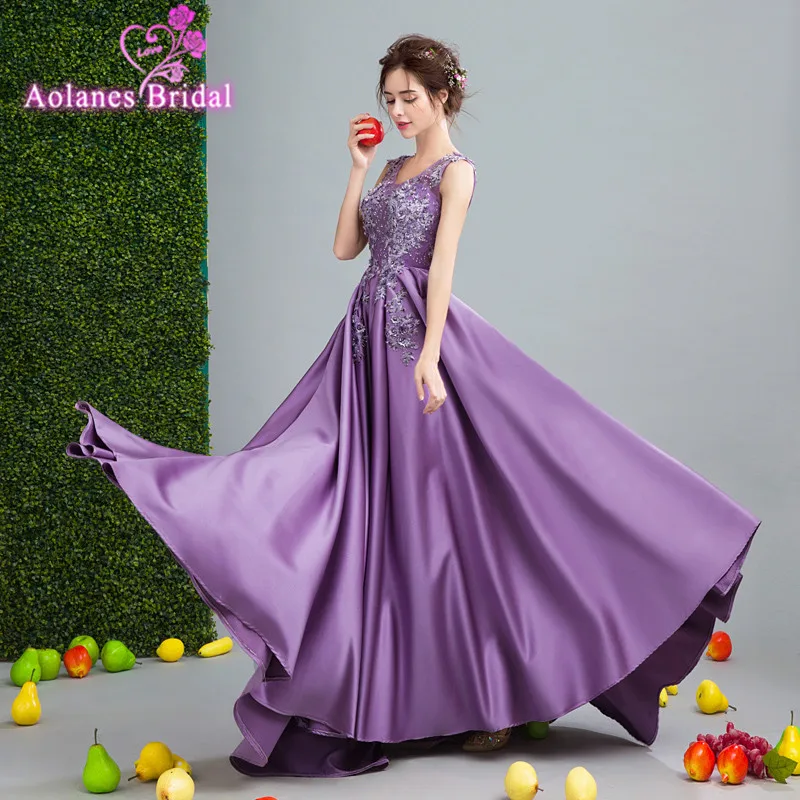 2017 ТРАПЕЦИЕВИДНОЕ элегантное вечернее платье с v-образным вырезом длинное