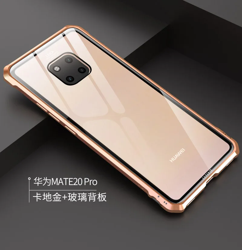 OMEVE чехол из закаленного стекла для huawei mate 20 Lite mate 20 Pro чехол mate 20 металлическая рамка прозрачная стеклянная задняя крышка бампер для Maimang7