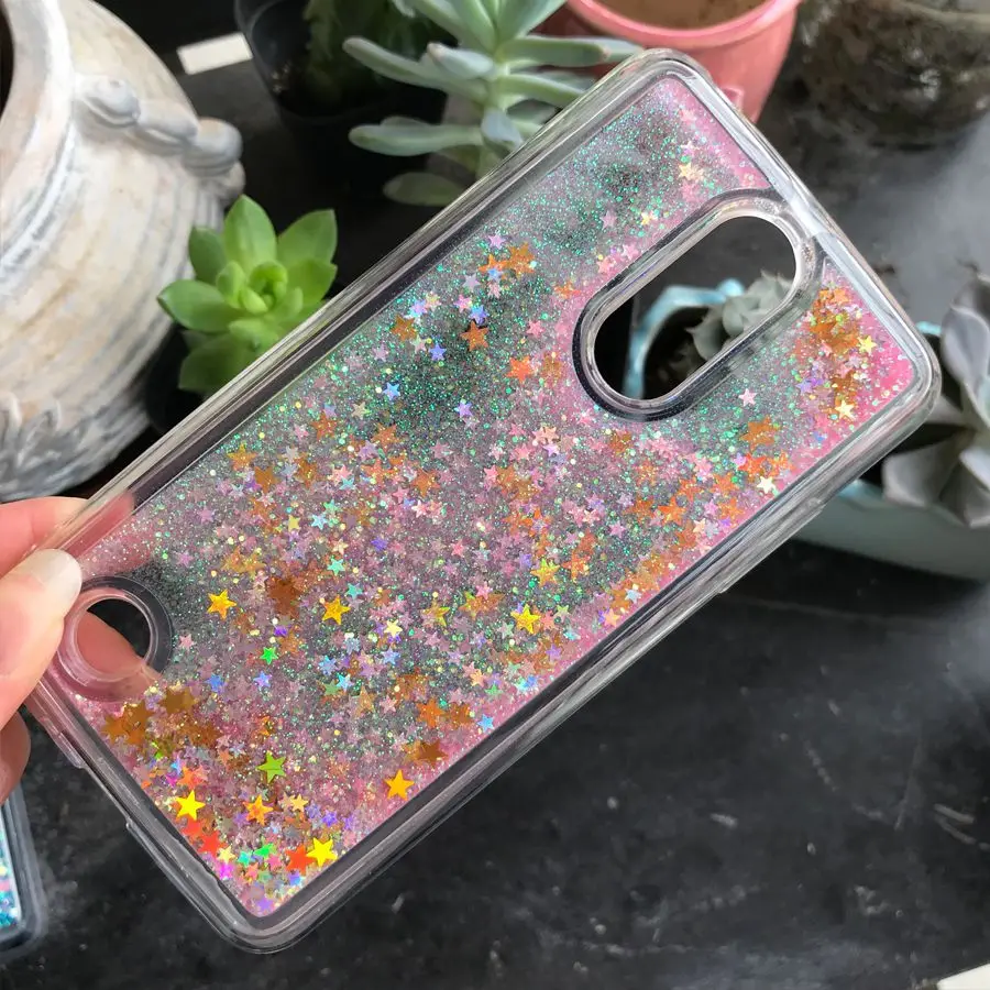 Силиконовый чехол с рисунками принципиально LG K8 чехол для LG K10 LV5 M250N чехол для телефона Жидкостная динамика блеск мягкий TPU чехол Крышка - Цвет: Pink star