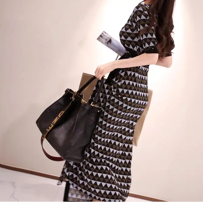 Европейский стиль новинка 2019 летнее винтажное клетчатое платье с v образным