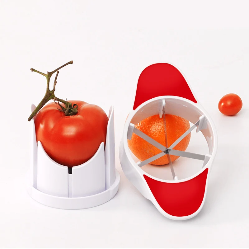 Пластиковый резак для фруктов и овощей помидор яблоко разделители нож кухонный