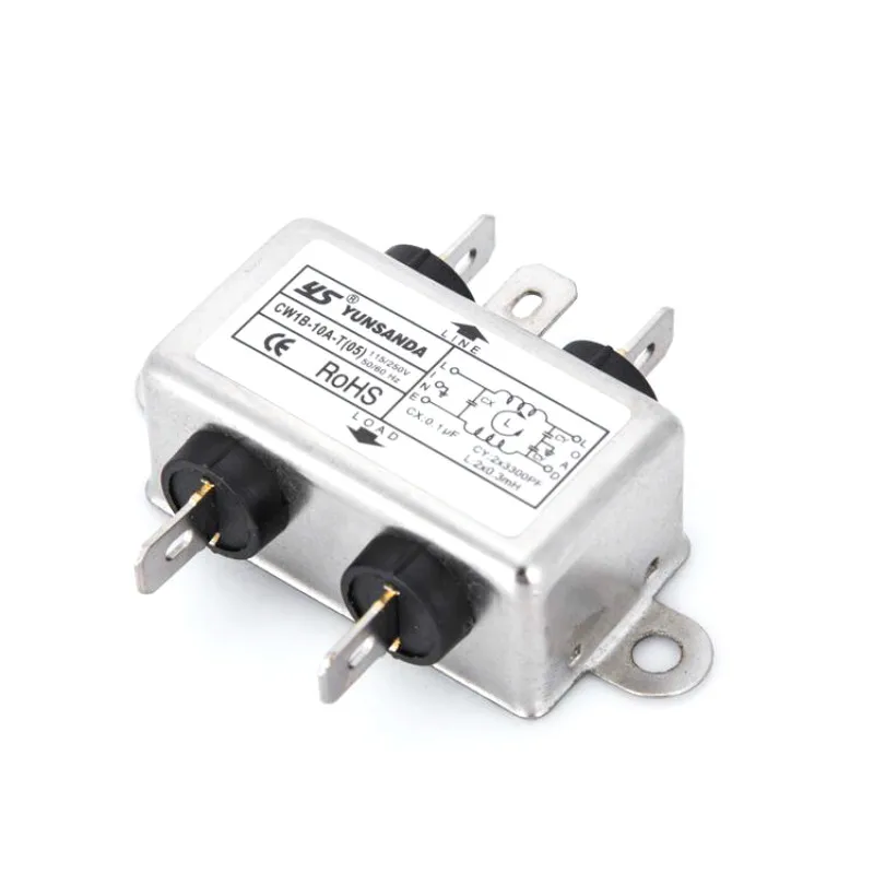 Мощность EMI фильтр CW1B 10A T 115V 250V 50/60HZ разъемы|Соединители| |