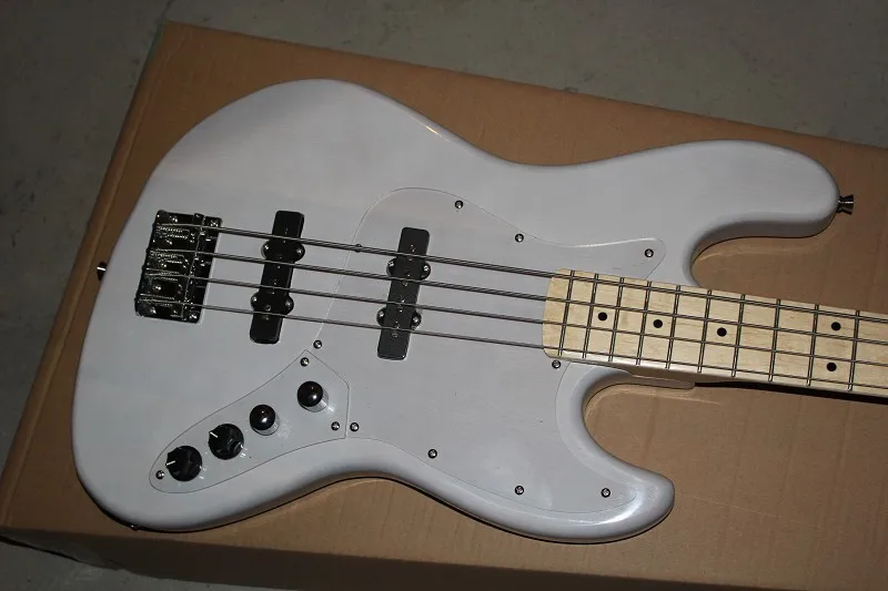 Оптовая продажа высокое качество Custom Shop Белый 4 Strings atelierz Настройка системы