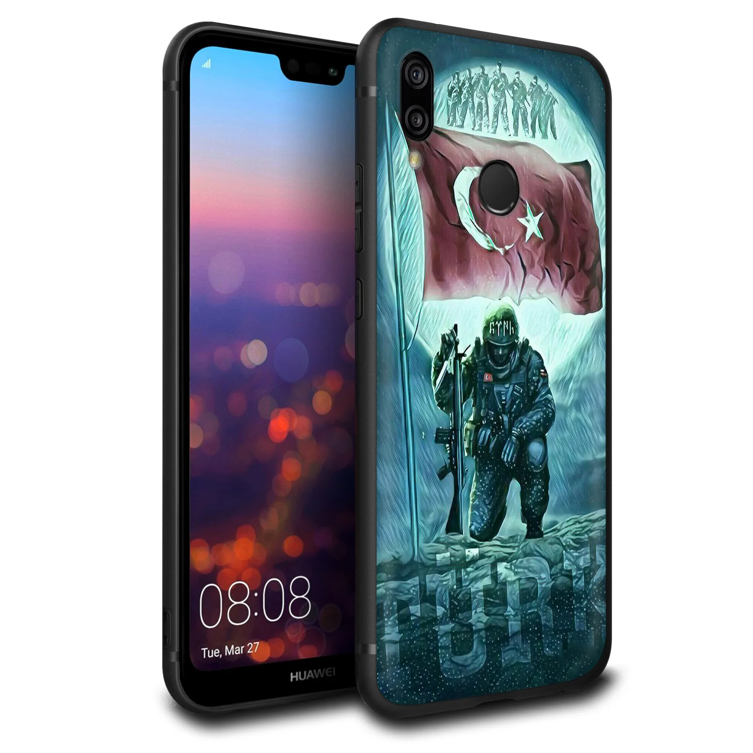 Чехол Lavaza с турецким флагом и волком для Huawei P30 P20 P10 P9 P8 Mate 20 10 Pro Lite P Smart 2017 |