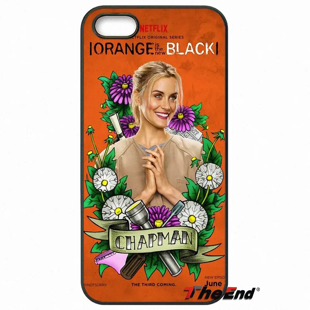 Оранжевый-новый черный OITNB модные чехол для телефона iPhone X 4 4S 5 5C SE 6 S 7 8 плюс Galaxy J5 J3