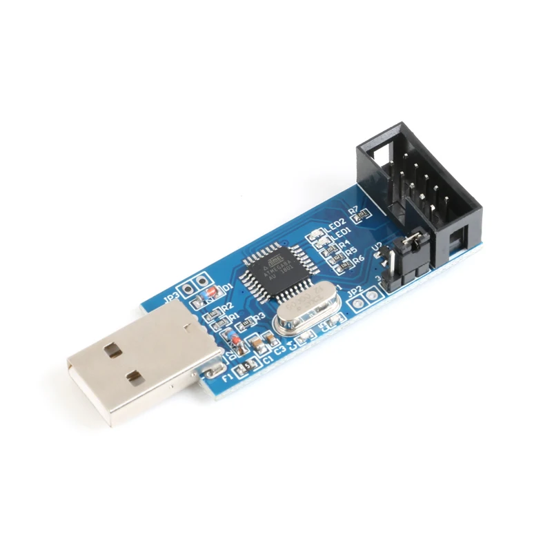 Программатор USB ISP ASP ATMEGA8 ATMEGA128 с поддержкой Win7 64 1 комплект|Соединители| |
