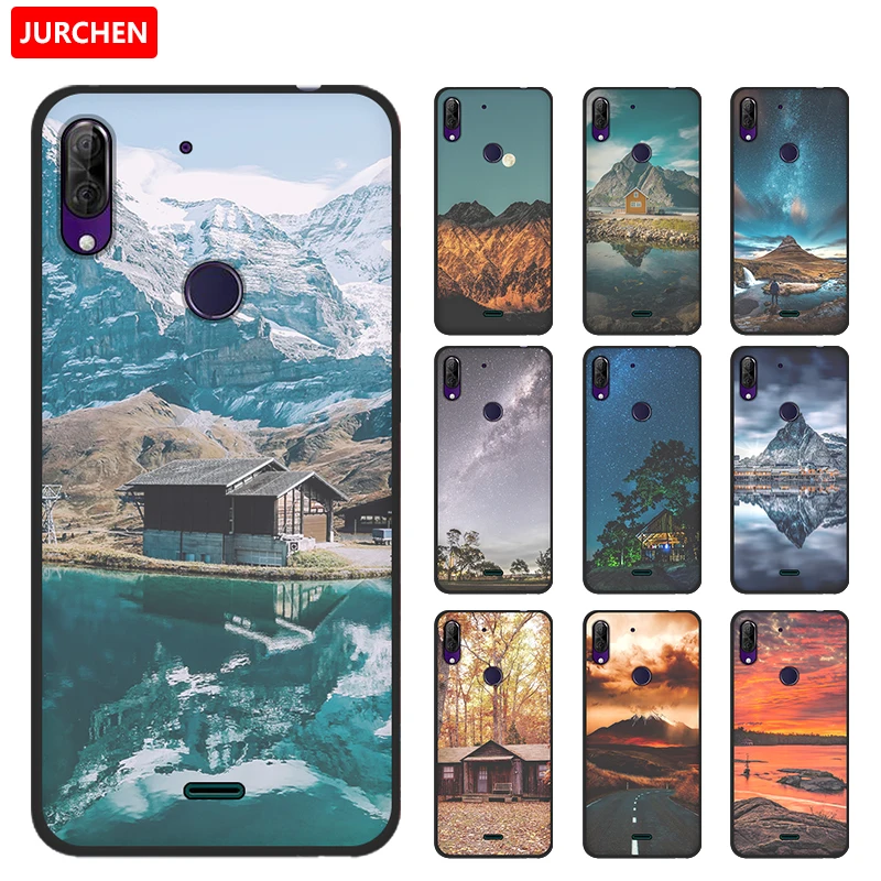 JURCHEN красивый дизайн искусственная кожа ТПУ для Wiko View 2 Plus чехол 5 93 дюйма мягкий