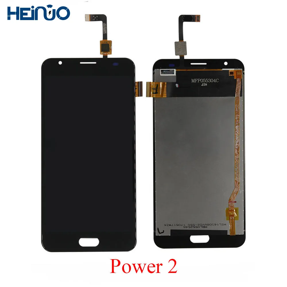 A+ Оригинальный ЖК-дисплей для Ulefone Power 2 Сенсорный экран Дигитайзер Сборка Экрана Запчасти для замены + Инструмент + Клей.