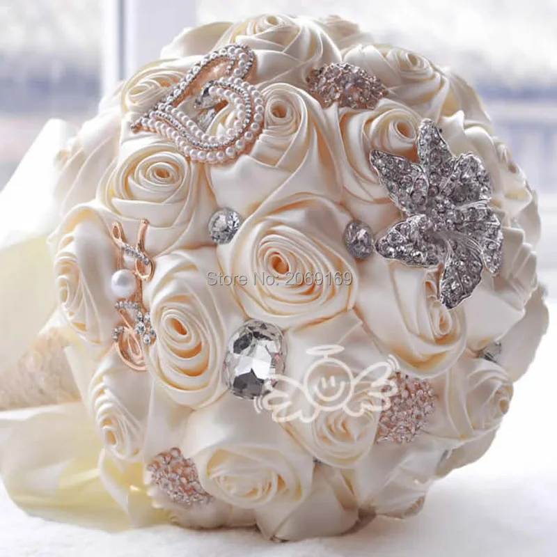 

В наличии Потрясающие свадебные цветы, белые букеты для невесты, искусственные розы, свадебный букет