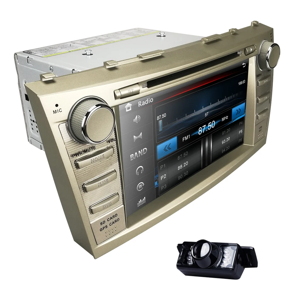 Подходит " Toyota Camry 2007-2011 gps навигация автомобильный Радио Стерео dvd-плеер+ задняя камера RDS BT iPod SWC сабвуфер выход CAM-IN игры