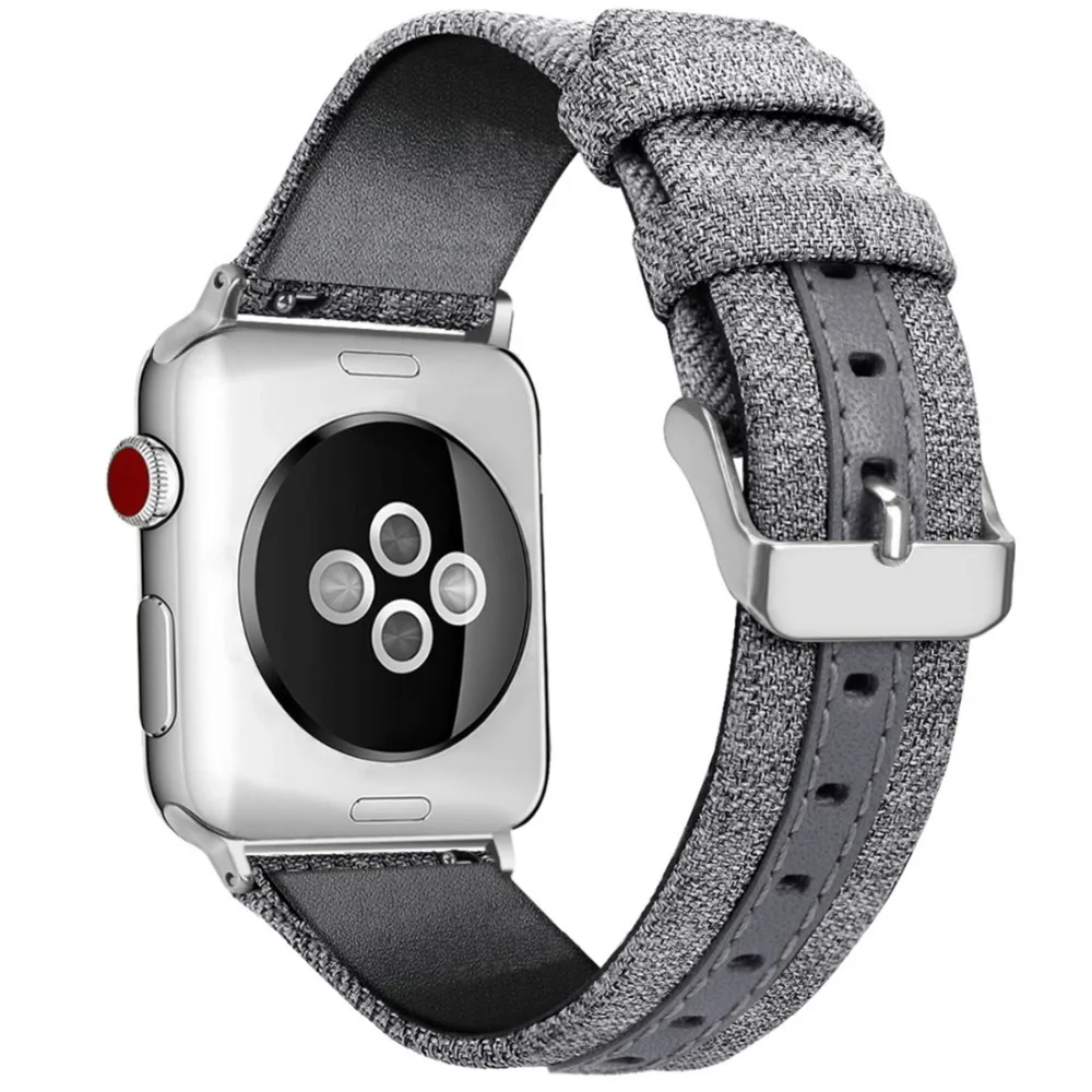 Кожаный ремешок OSRUI для Apple watch band aple correas 4 44 мм 42 40 38 Iwatch series 3 2 1 часов | Наручные
