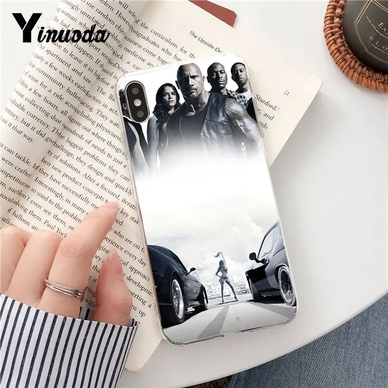 Yinuoda Форсаж черный ТПУ мягкий чехол для телефона iPhone X XS MAX 6 6s 7 7plus 8 8Plus 5 5S SE XR Fundas Capa