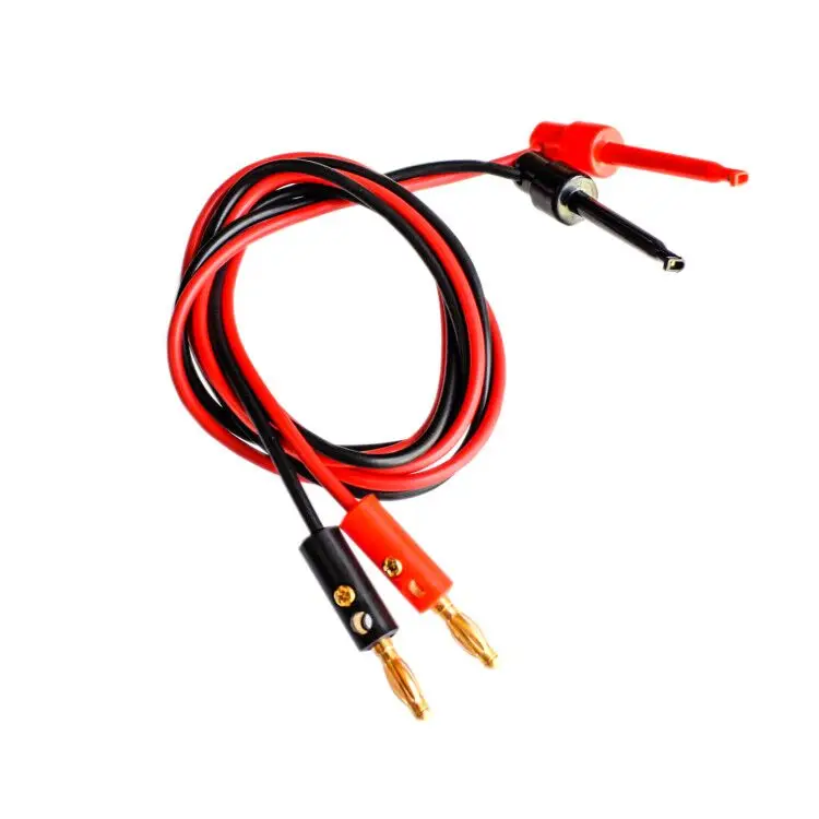 1 пара небольшой тестовый крюк зажим к штепсельной вилке банана для тестового