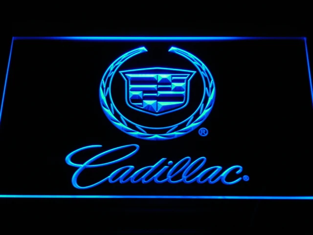 D041 Cadillac светодиодные неоновые световые вывески с переключателем ВКЛ./ВЫКЛ. 20 +