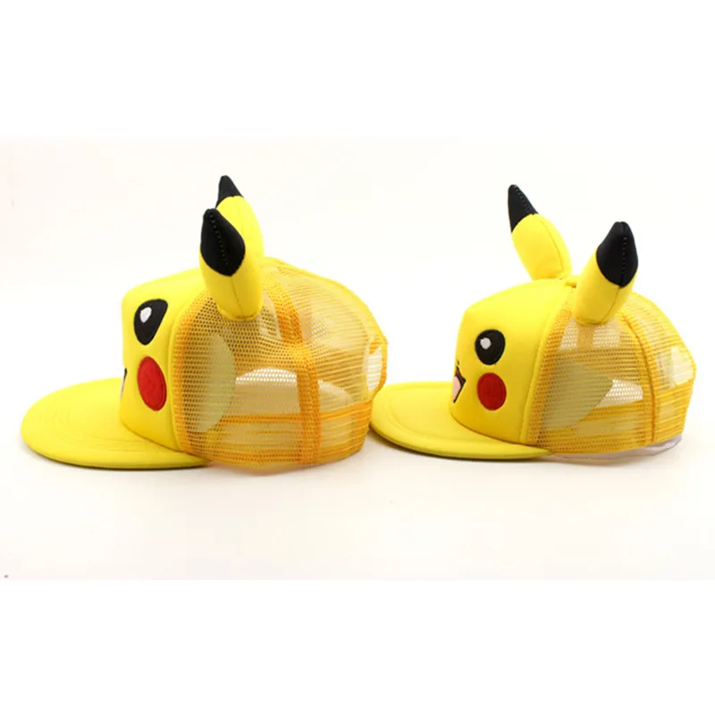 Хлопок новый фильм детектив шляпа Пикачу косплэй костюм Snapback унисекс Бейсбол