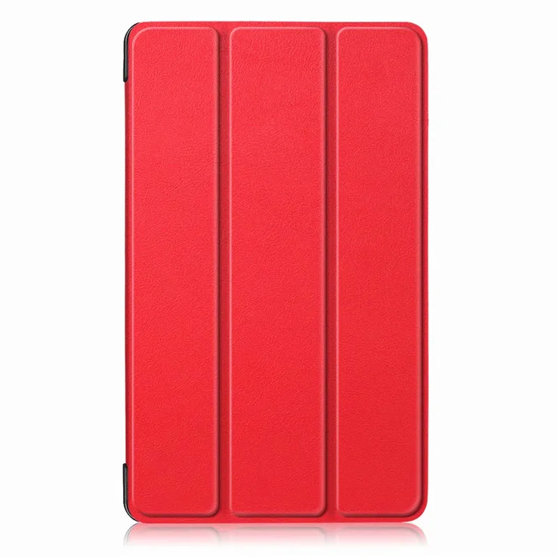 red-ka si te Ультра тонкий PU кожаный чехол для lenovo TAB E8 Tablet TB-8304 Тонкий Магнитный чехол для выпущенный окно планшета E8 TB-8304F - Цвет: red-ka si te
