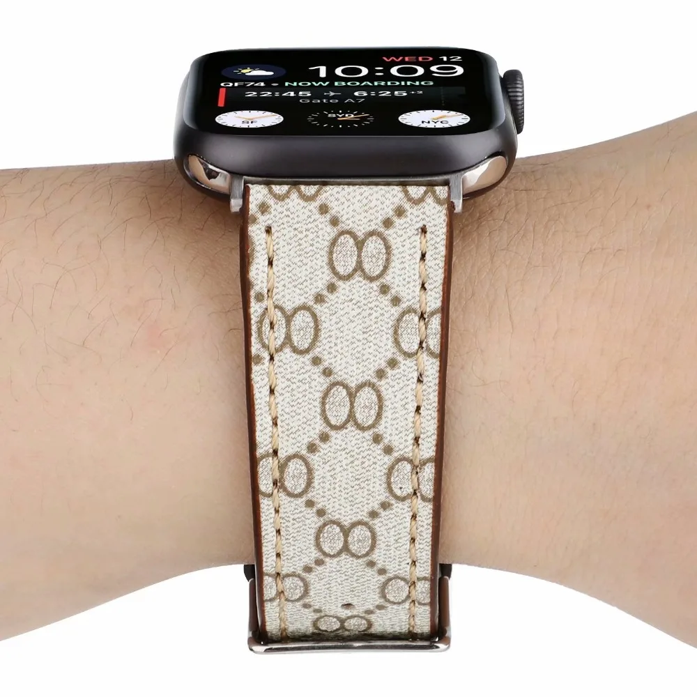 YUKIRIN модный ОО браслет из натуральной кожи для Apple Watch серии 4 3 2 1 ремешок для iWatch 38 42 мм 40 44 мм Новинка
