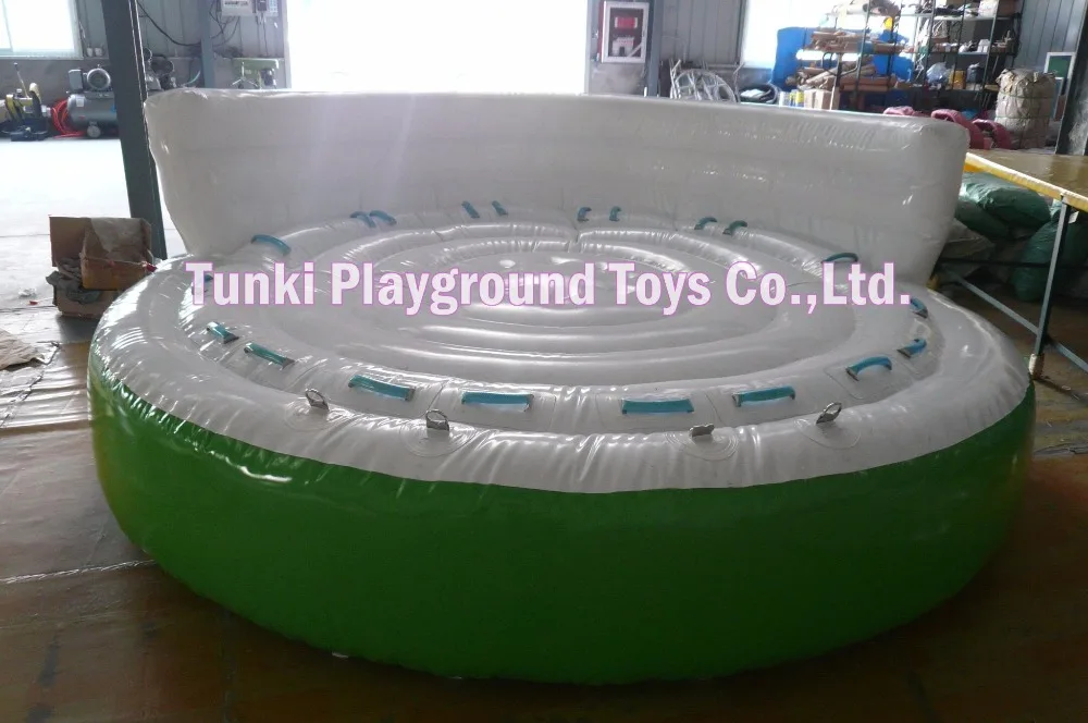 Надувные сумасшедшие НЛО надувные водные лыжные трубы с высоким качеством белый