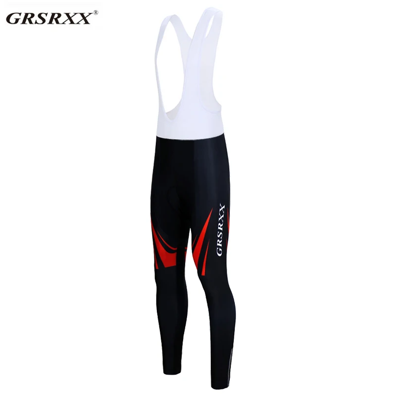 cycling bib shorts GRSRXX зимние велосипедные Комбинезоны для горного велосипеда плотные термофлисовые велосипедные штаны с 3D гелевой подкладкой - Цвет: cycling bib shorts