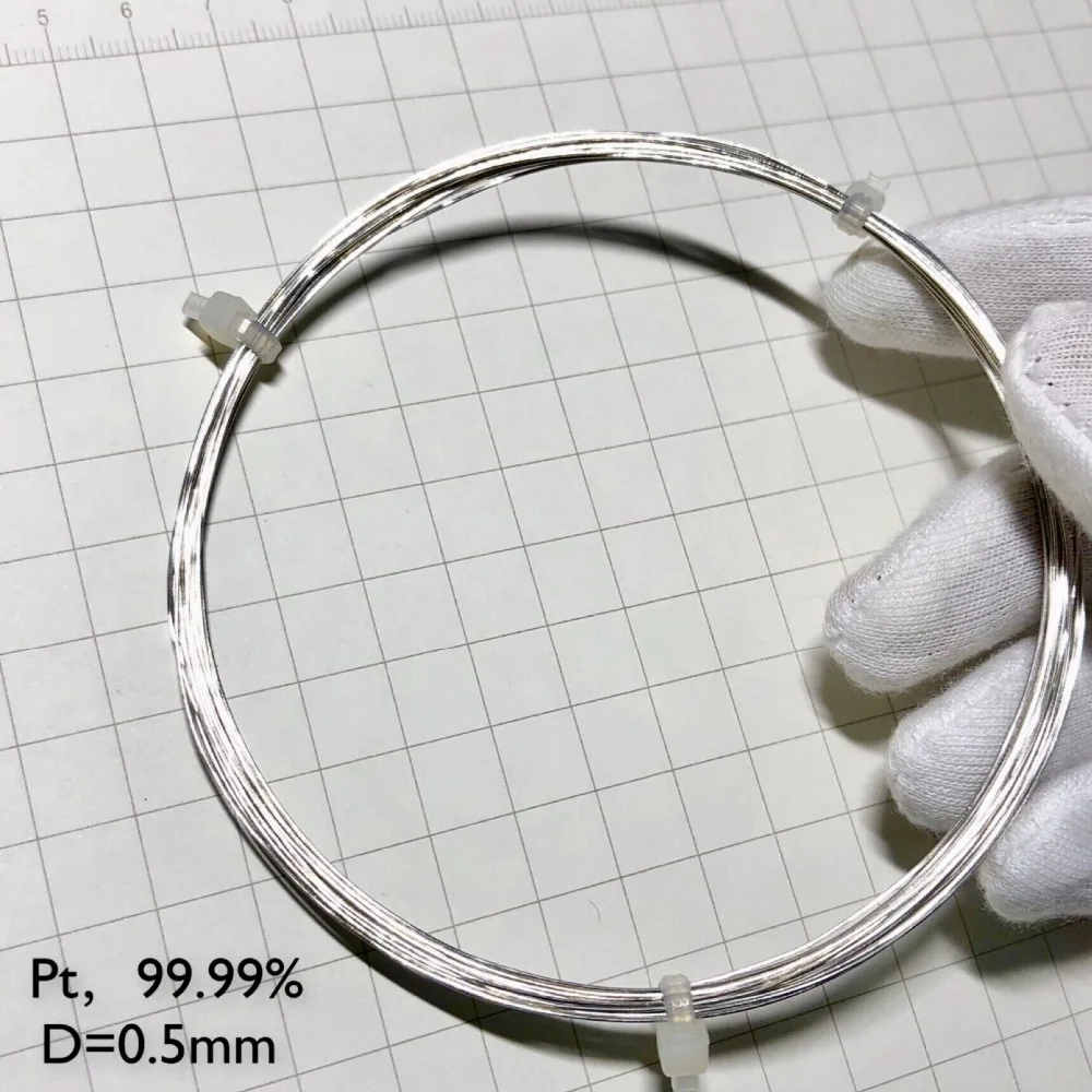 Платиновый металлический проволочный элемент образец D 0 5 мм 99.99% чистая