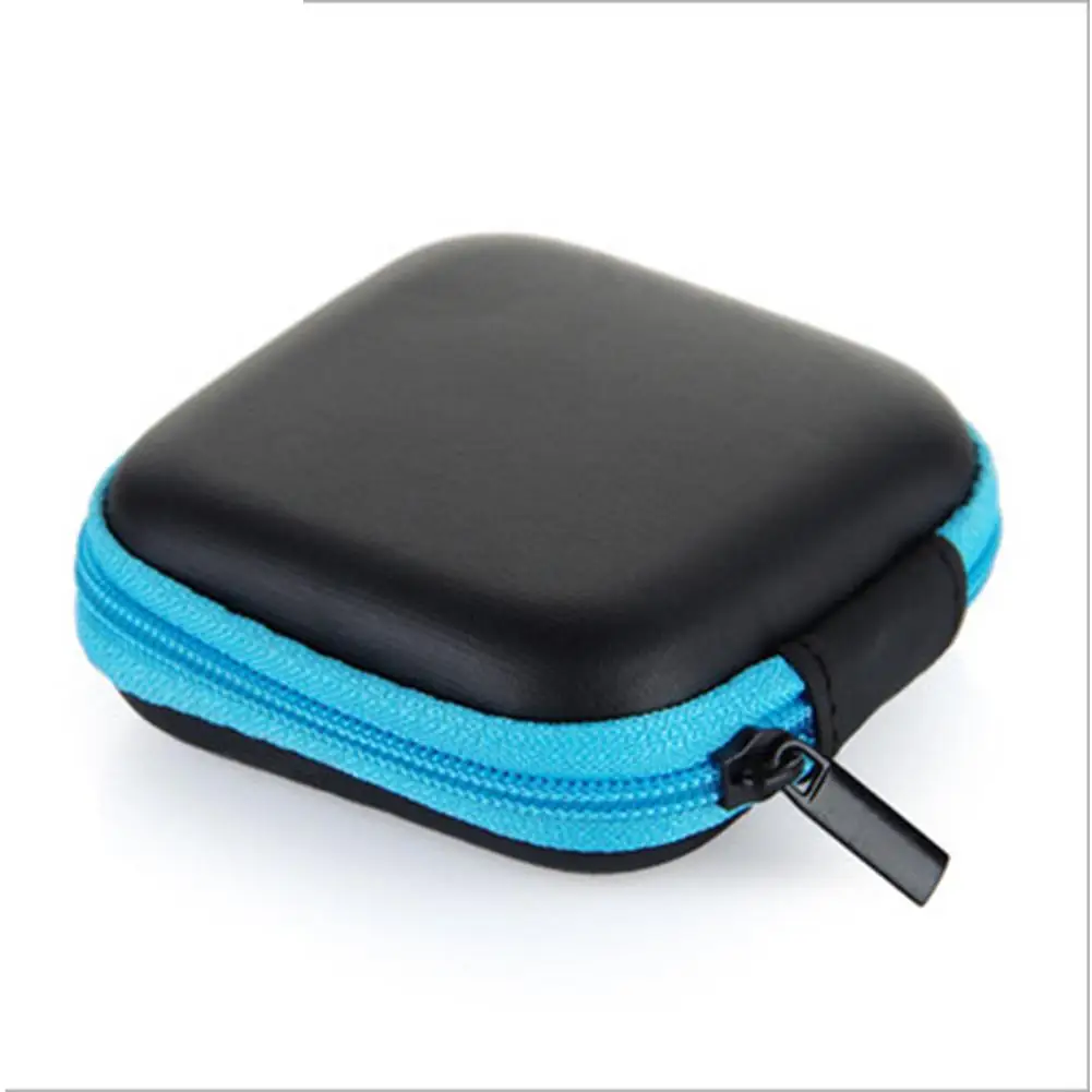 blue Модная Мини Портативная сумка для наушников USB кабель зарядное устройство контейнер ключевые Ювелирные изделия Чехол для хранения подарок для дома путешествия Упаковка Органайзер - Цвет: blue