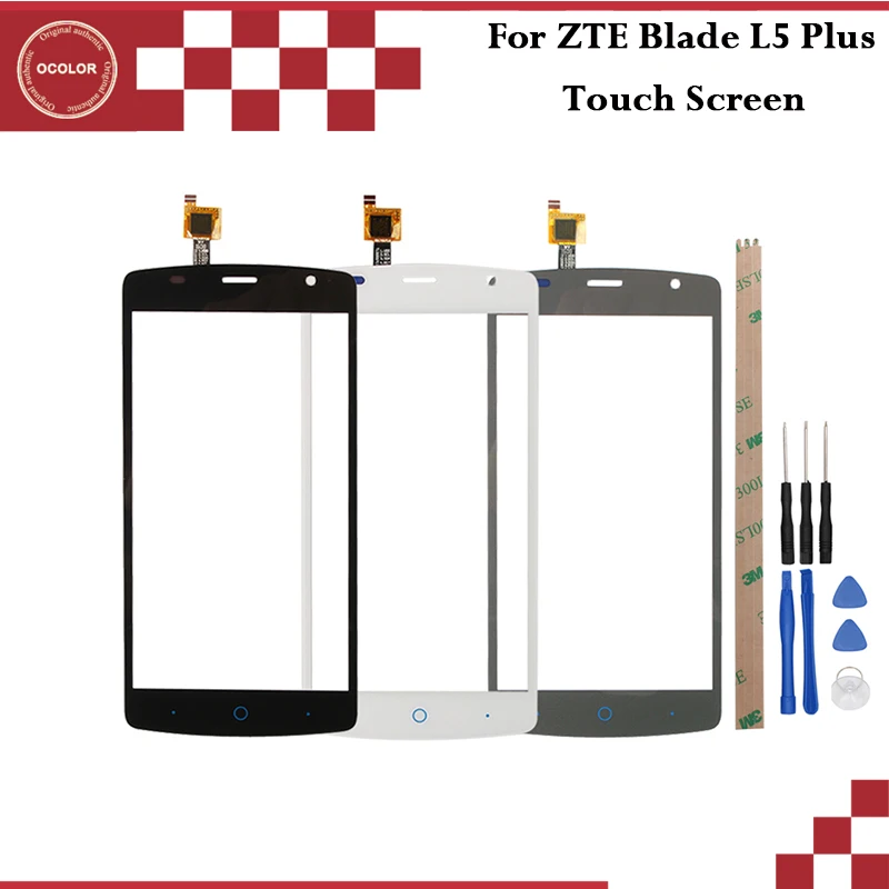 Ocolor для zte лезвие L5 плюс Сенсорный экран Digitizer стекло Plus touch Панель телефон