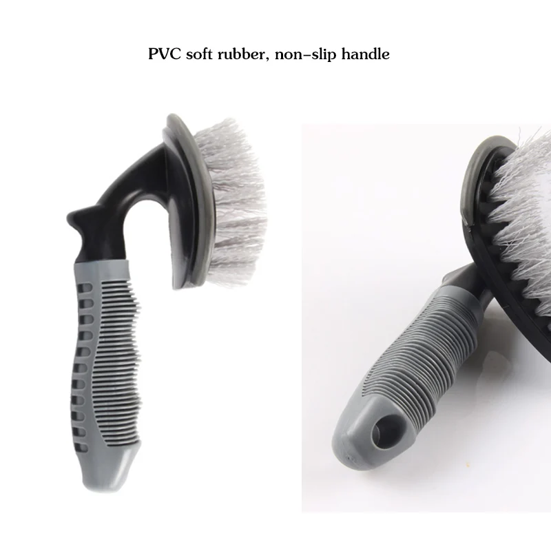 Carclean Detailing Brush Car Tyre Cleaner T-Type Multi-Functional Wheel Hub Washing Tool Auto Accessories | Автомобили и