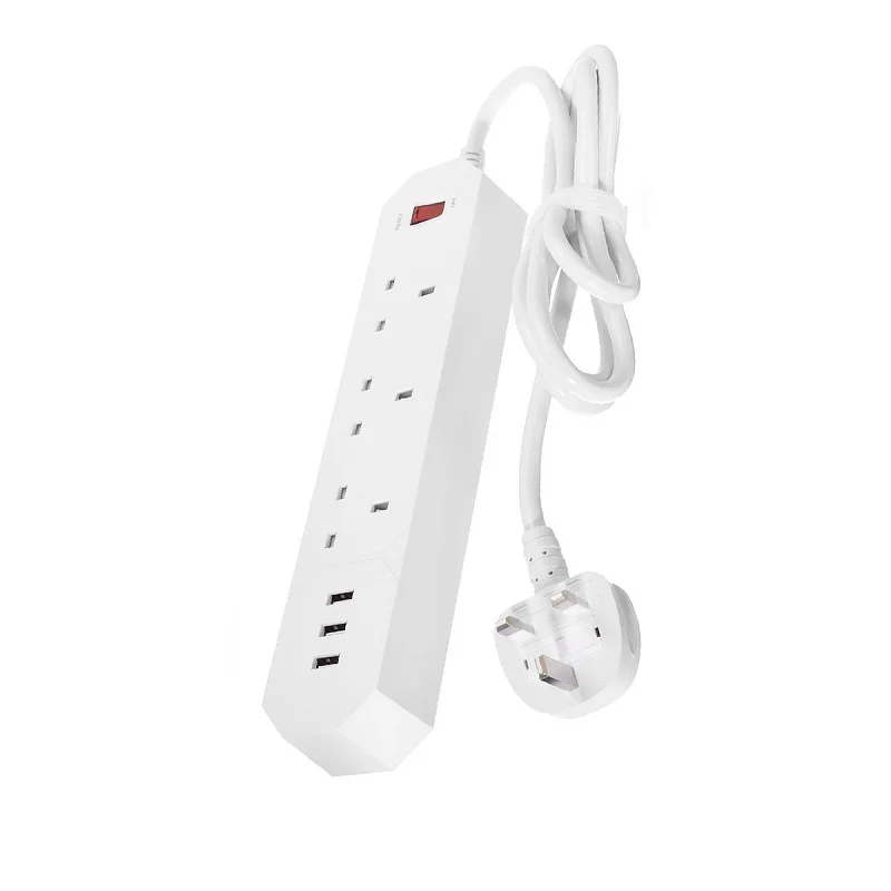 Умная удлинительная розетка 3USB для зарядки 3 AC EU UK внешний разветвитель розетки 1 8