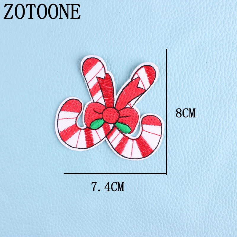 PE1506 ZOTOONE, рождественский стиль, нашивка для одежды, железная вышитая аппликация, милые нашивки, значок «Единорог», аксессуары для одежды DIY H - Цвет: PE1506