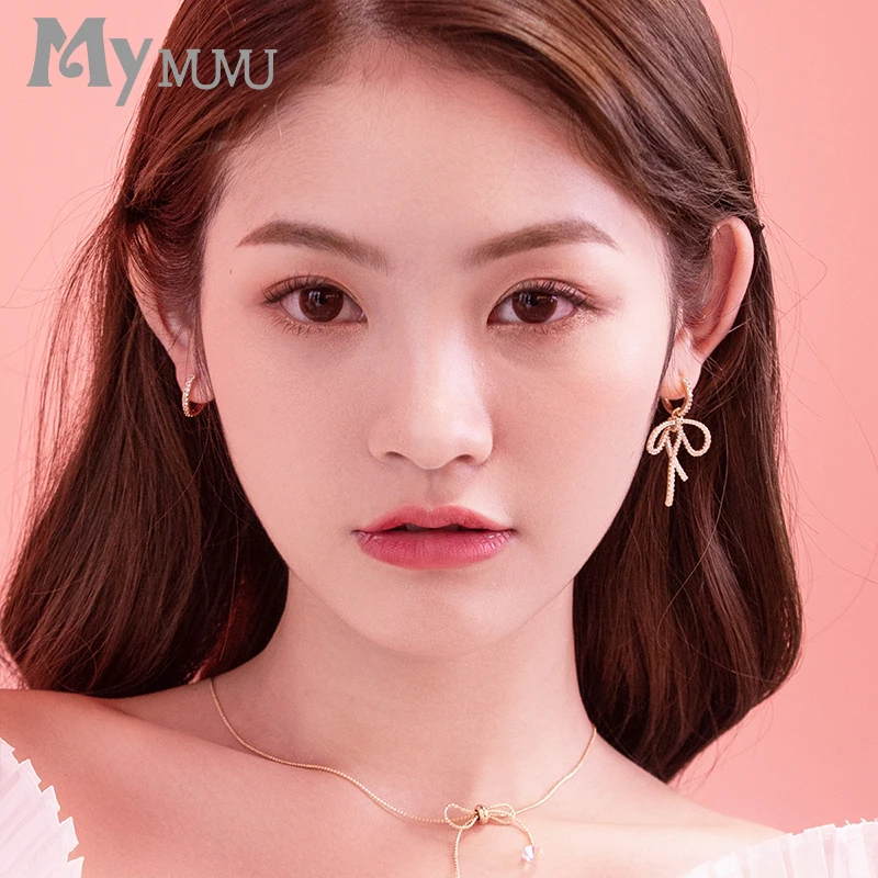 2020 новые модные серьги для женщин с бантом подарок друга z731 | Украшения и