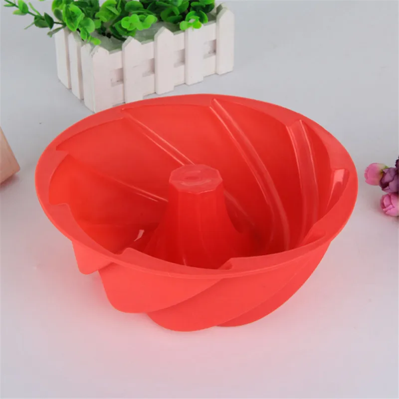 3D Силиконовые Большие вихревые формы масляной для выпечки кухонные